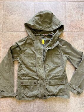 Prince & Fox Olive Green Utility Jacket Size Medium 100% Cotton